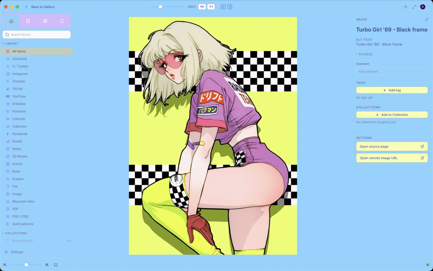 A colourful custom gallery theme